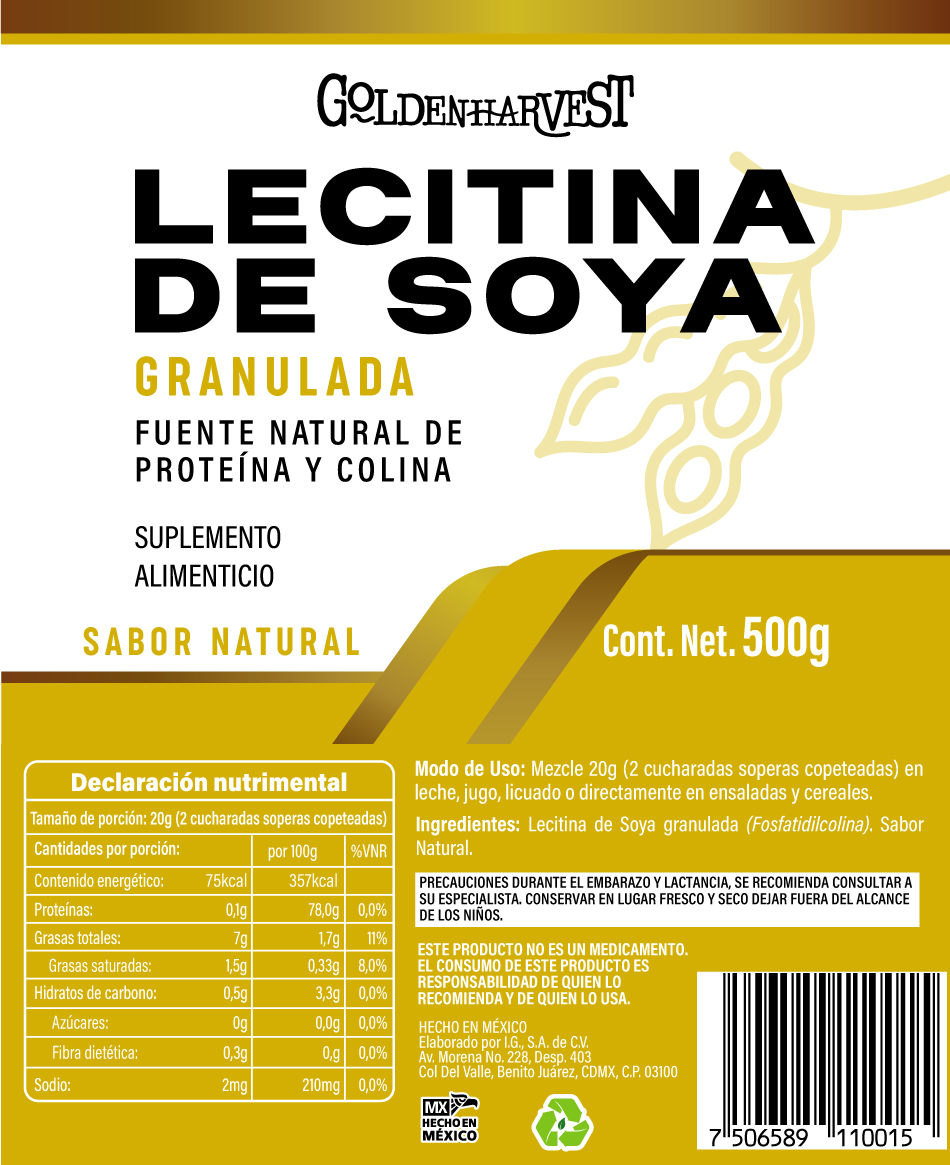 LECITINA GRANULADA C/500G - Imagen 2