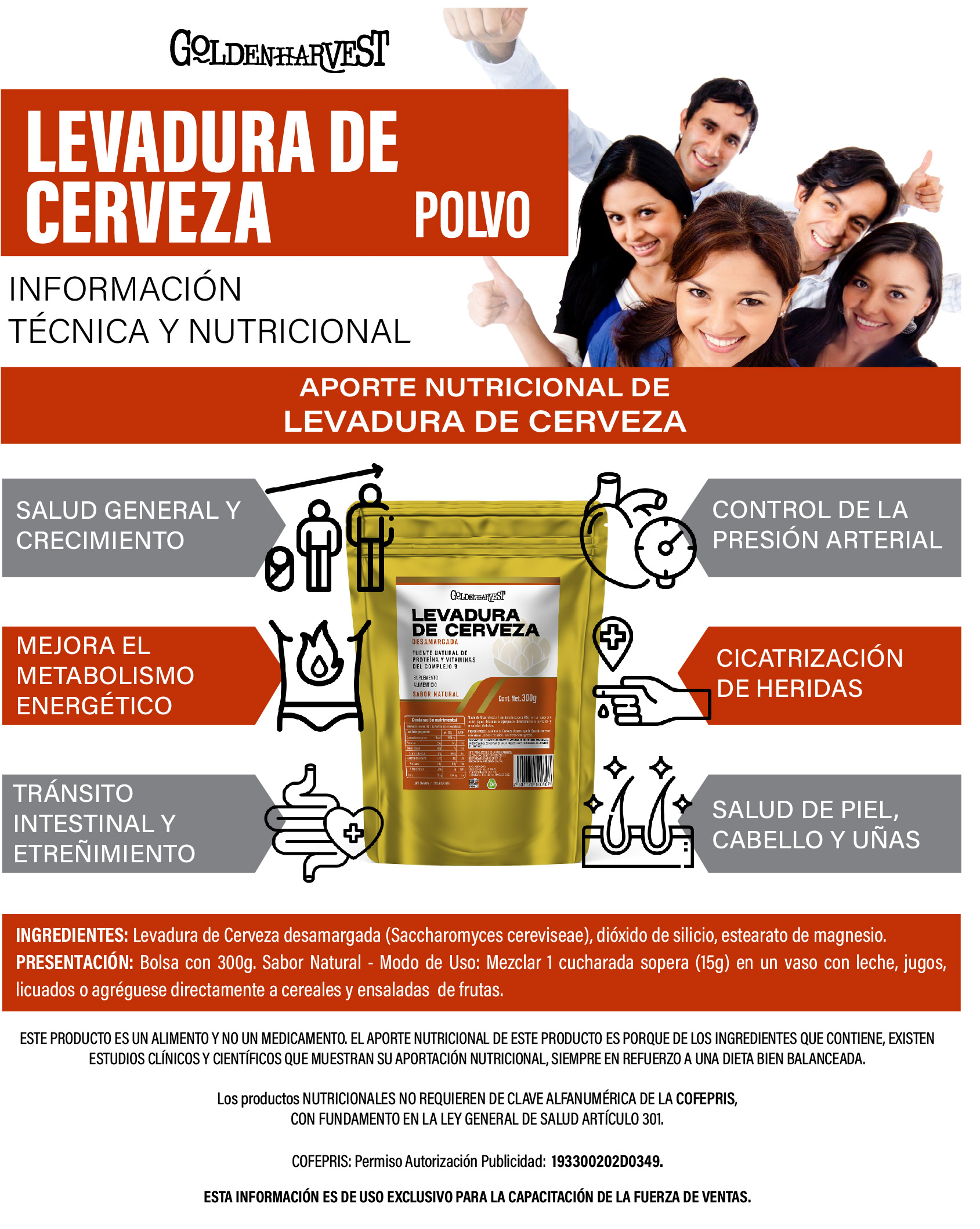 LEVADURA DE CERVEZA POLVO - Imagen 3