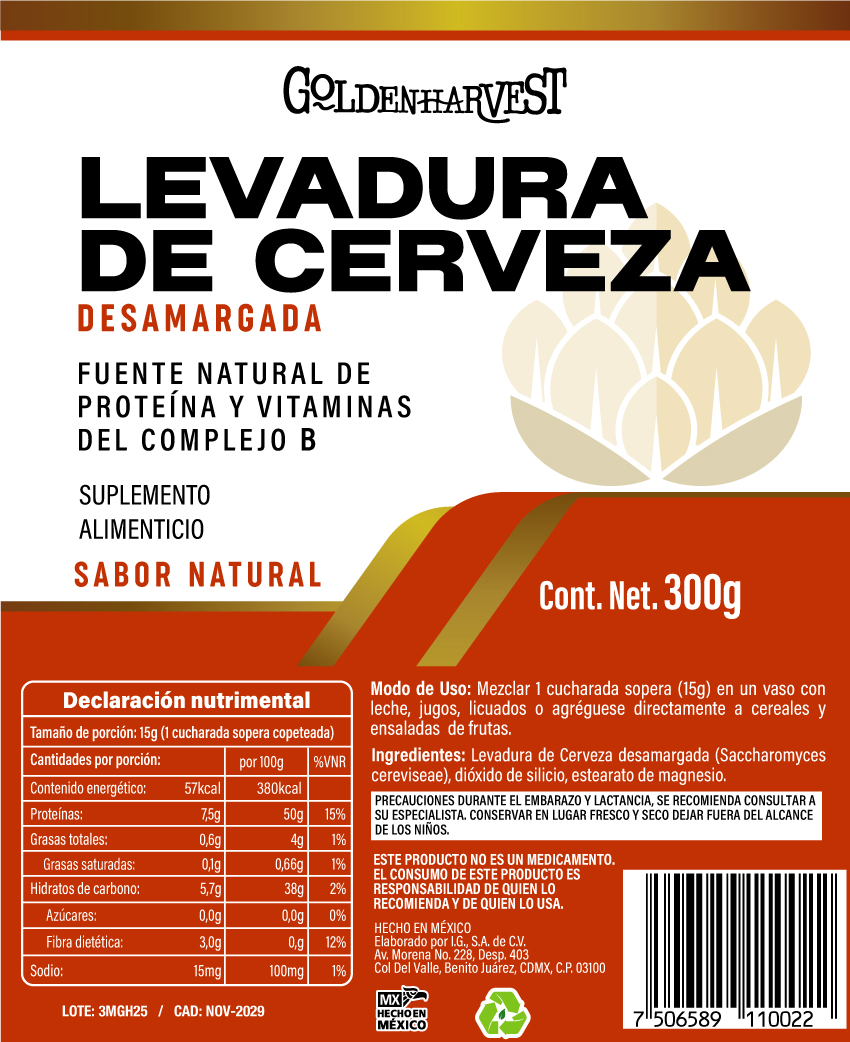 LEVADURA DE CERVEZA POLVO - Imagen 2