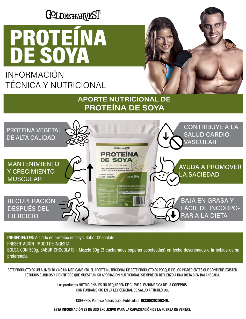 PROTEÍNA DE SOYA 500g CHOCOLATE - Imagen 3